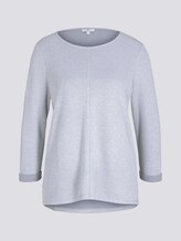 Sweatshirt mit melierter Innenseite - Frauen - comfort grey melange Sweatshirt mit melierter Innenseite - Frauen - comfort grey melange - 7 - TOM TAILOR