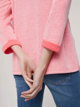 Sweatshirt mit melierter Innenseite - Frauen - strong peach melange Sweatshirt mit melierter Innenseite - Frauen - strong peach melange - 9 - TOM TAILOR
