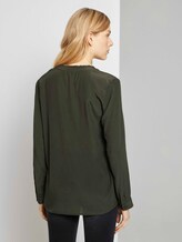 Bluse mit Rüschendetail - Frauen - Dark Rosin Green Bluse mit Rüschendetail - Frauen - Dark Rosin Green - 2 - TOM TAILOR