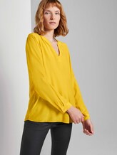 Bluse mit Rüschendetail - Frauen - california sand yellow Bluse mit Rüschendetail - Frauen - california sand yellow - 5 - TOM TAILOR