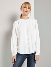 Bluse mit Knopfdetails - Frauen - Whisper White Bluse mit Knopfdetails - Frauen - Whisper White - 1 - TOM TAILOR
