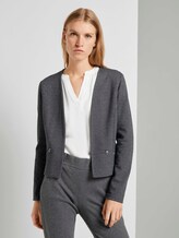 Blazer mit Fischgrätmuster - Frauen - dark grey herringbone Blazer mit Fischgrätmuster - Frauen - dark grey herringbone - 1 - TOM TAILOR