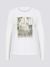 Langarmshirt mit Artwork - Frauen - Whisper White Langarmshirt mit Artwork - Frauen - Whisper White - 7 - TOM TAILOR