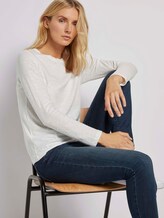Langarmshirt aus Organic Cotton - Frauen - Whisper White Langarmshirt aus Organic Cotton - Frauen - Whisper White - 5 - TOM TAILOR