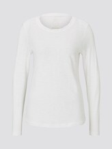 Langarmshirt aus Organic Cotton - Frauen - Whisper White Langarmshirt aus Organic Cotton - Frauen - Whisper White - 7 - TOM TAILOR