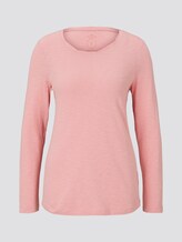 Langarmshirt aus Organic Cotton - Frauen - blush rose Langarmshirt aus Organic Cotton - Frauen - blush rose - 7 - TOM TAILOR