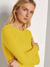 Langarmshirt aus Organic Cotton - Frauen - california sand yellow Langarmshirt aus Organic Cotton - Frauen - california sand yellow - 9 - TOM TAILOR