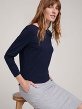 Langarmshirt mit U-Boot-Ausschnitt - Frauen - Sky Captain Blue Langarmshirt mit U-Boot-Ausschnitt - Frauen - Sky Captain Blue - 5 - TOM TAILOR