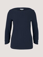 Langarmshirt mit U-Boot-Ausschnitt - Frauen - Sky Captain Blue Langarmshirt mit U-Boot-Ausschnitt - Frauen - Sky Captain Blue - 7 - TOM TAILOR