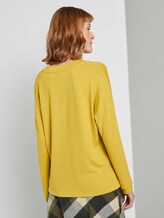 Langarmshirt mit V-Ausschnitt - Frauen - california sand yellow Langarmshirt mit V-Ausschnitt - Frauen - california sand yellow - 2 - TOM TAILOR