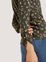Gemustertes Henley-Shirt - Frauen - dark rosin floral design Gemustertes Henley-Shirt - Frauen - dark rosin floral design - 10 - TOM TAILOR