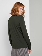 Blusenshirt mit Brusttasche - Frauen - Dark Rosin Green Blusenshirt mit Brusttasche - Frauen - Dark Rosin Green - 2 - TOM TAILOR