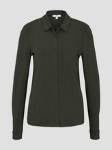 Blusenshirt mit Brusttasche - Frauen - Dark Rosin Green Blusenshirt mit Brusttasche - Frauen - Dark Rosin Green - 7 - TOM TAILOR