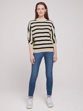 Strickpullover aus Bio-Baumwolle - Frauen - big creme navy stripe Strickpullover aus Bio-Baumwolle - Frauen - big creme navy stripe - 3 - TOM TAILOR Denim