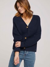 Cardigan mit V-Ausschnitt - Frauen - Real Navy Blue Cardigan mit V-Ausschnitt - Frauen - Real Navy Blue - 5 - TOM TAILOR Denim