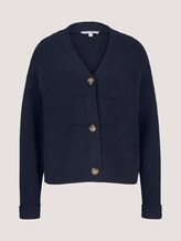 Cardigan mit V-Ausschnitt - Frauen - Real Navy Blue Cardigan mit V-Ausschnitt - Frauen - Real Navy Blue - 7 - TOM TAILOR Denim