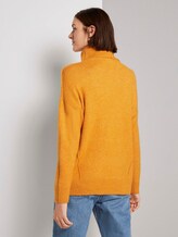 Lockerer Rollkragenpullover - Frauen - orange yellow melange Lockerer Rollkragenpullover - Frauen - orange yellow melange - 2 - TOM TAILOR Denim