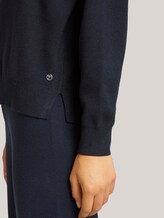 Hoodie with deep sleeve seams - Women - Sky Captain Blue Hoodie with deep sleeve seams - Women - Sky Captain Blue - 10 - TOM TAILOR Denim