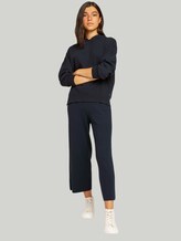 Hoodie with deep sleeve seams - Women - Sky Captain Blue Hoodie with deep sleeve seams - Women - Sky Captain Blue - 3 - TOM TAILOR Denim
