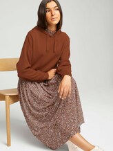 Hoodie mit tiefer Ärmelnaht - Frauen - amber brown Hoodie mit tiefer Ärmelnaht - Frauen - amber brown - 5 - TOM TAILOR Denim