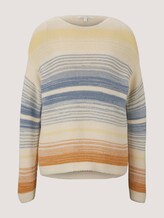 gestreifter Pullover - Frauen - creme navy structured stripe gestreifter Pullover - Frauen - creme navy structured stripe - 7 - TOM TAILOR Denim