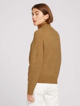 Troyer Pullover mit recyceltem Polyester - Frauen - camel melange Troyer Pullover mit recyceltem Polyester - Frauen - camel melange - 2 - TOM TAILOR Denim