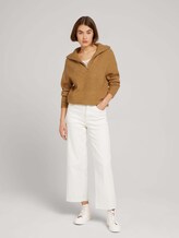 Troyer Pullover mit recyceltem Polyester - Frauen - camel melange Troyer Pullover mit recyceltem Polyester - Frauen - camel melange - 3 - TOM TAILOR Denim