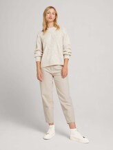 Pullover mit Rippbündchen - Frauen - light creme neps melange Pullover mit Rippbündchen - Frauen - light creme neps melange - 3 - TOM TAILOR Denim
