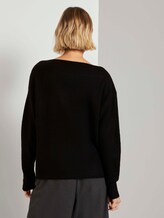 Off schouder gebreide trui - Vrouwen - Deep Black Off schouder gebreide trui - Vrouwen - Deep Black - 2 - TOM TAILOR Denim