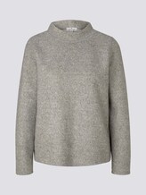 Meliertes Sweatshirt mit Stehkragen - Frauen - Silver Grey Melange Meliertes Sweatshirt mit Stehkragen - Frauen - Silver Grey Melange - 7 - TOM TAILOR