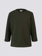 Stehkragen-Sweatshirt mit Knopfdetail - Frauen - Dark Rosin Green Stehkragen-Sweatshirt mit Knopfdetail - Frauen - Dark Rosin Green - 7 - TOM TAILOR