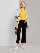 Stehkragen-Sweatshirt mit Knopfdetail - Frauen - california sand yellow Stehkragen-Sweatshirt mit Knopfdetail - Frauen - california sand yellow - 3 - TOM TAILOR