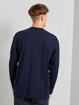 Langarmshirt mit Stehkragen - Männer - Sky Captain Blue Langarmshirt mit Stehkragen - Männer - Sky Captain Blue - 2 - TOM TAILOR Denim