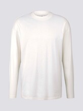 Langarmshirt mit Stehkragen - Männer - Wool White Langarmshirt mit Stehkragen - Männer - Wool White - 7 - TOM TAILOR Denim