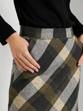 Karierter Minirock - Frauen - black yellow check knitted Karierter Minirock - Frauen - black yellow check knitted - 9 - TOM TAILOR