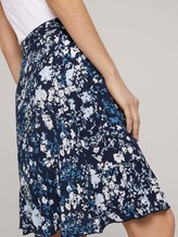 Volant Rock mit Blumenmuster - Frauen - navy bigger flower design Volant Rock mit Blumenmuster - Frauen - navy bigger flower design - 9 - TOM TAILOR