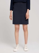 Mottled skirt - Women - Sky Captain Blue Mottled skirt - Women - Sky Captain Blue - 1 - TOM TAILOR