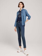 Besticktes T-Shirt - Frauen - Real Navy Blue Besticktes T-Shirt - Frauen - Real Navy Blue - 3 - TOM TAILOR Denim