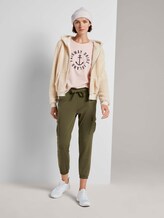 Embroidered T-shirt - Women - soft beige Embroidered T-shirt - Women - soft beige - 3 - TOM TAILOR Denim