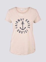 Embroidered T-shirt - Women - soft beige Embroidered T-shirt - Women - soft beige - 7 - TOM TAILOR Denim