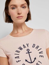 Embroidered T-shirt - Women - soft beige Embroidered T-shirt - Women - soft beige - 9 - TOM TAILOR Denim