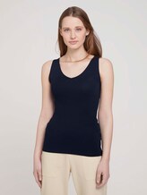 Basic Top - Frauen - Real Navy Blue Basic Top - Frauen - Real Navy Blue - 1 - TOM TAILOR Denim