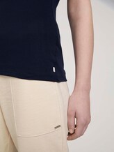 Basic Top - Frauen - Real Navy Blue Basic Top - Frauen - Real Navy Blue - 10 - TOM TAILOR Denim