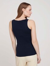 Basic Top - Frauen - Real Navy Blue Basic Top - Frauen - Real Navy Blue - 2 - TOM TAILOR Denim