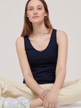 Basic Top - Frauen - Real Navy Blue Basic Top - Frauen - Real Navy Blue - 5 - TOM TAILOR Denim