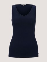 Basic Top - Frauen - Real Navy Blue Basic Top - Frauen - Real Navy Blue - 7 - TOM TAILOR Denim