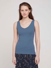 Basic Top - Frauen - soft mid blue Basic Top - Frauen - soft mid blue - 1 - TOM TAILOR Denim