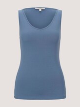 Basic Top - Frauen - soft mid blue Basic Top - Frauen - soft mid blue - 7 - TOM TAILOR Denim