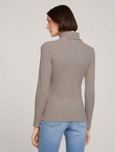 Gestreiftes Rollkragenshirt - Frauen - small creme navy stripe Gestreiftes Rollkragenshirt - Frauen - small creme navy stripe - 2 - TOM TAILOR Denim
