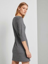Gemustertes Jerseykleid - Frauen - beige brown check Gemustertes Jerseykleid - Frauen - beige brown check - 2 - TOM TAILOR